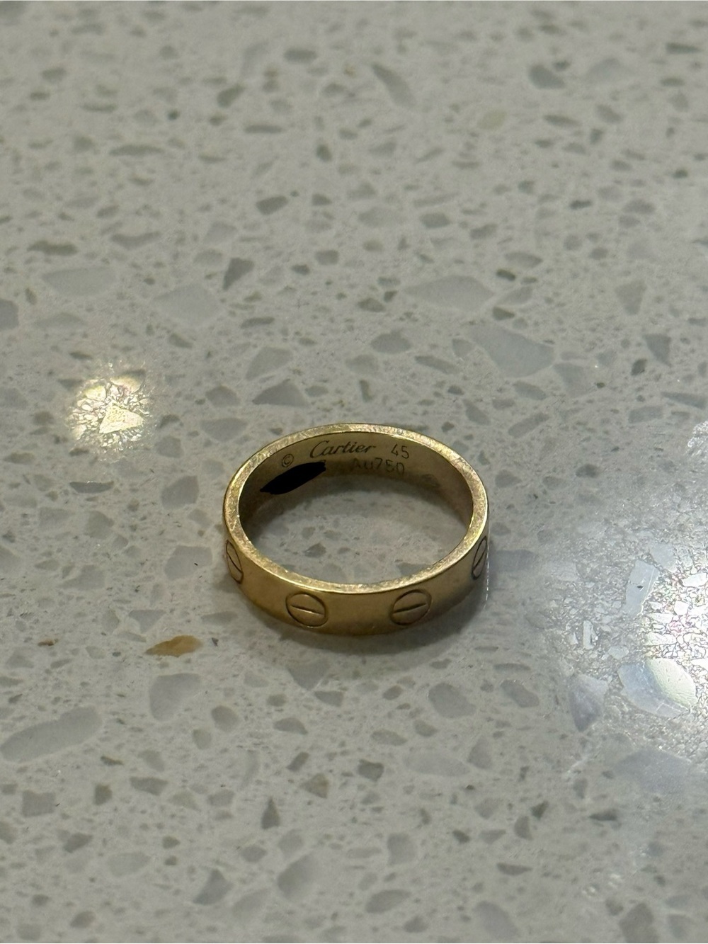 Cartier Gold Love Ring pinky ring - Classic Screw Motif